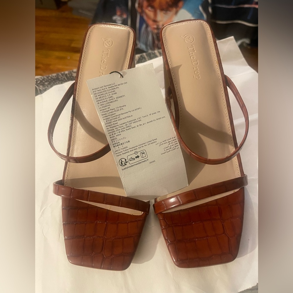 The Brown Avery Croc sandals